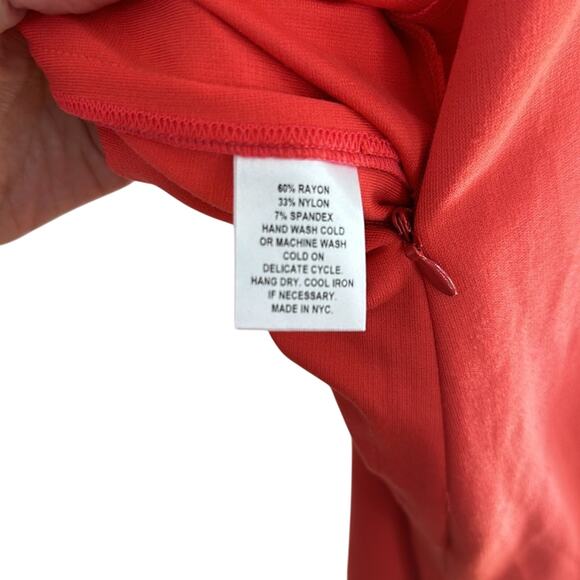 Nora Gardner Cynthia Raspberry Sleeveless V-Neck Dress size 2 - Picture 6 of 6